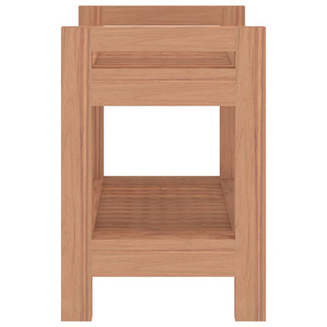 NNEVL Shower Bench 45x30x45 cm Solid Wood Teak