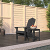 Garden Adirondack Chair with Side Table, HDPE, Anthracite