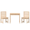 NNEVL 3 Piece Garden Bistro Set Solid Wood Pine