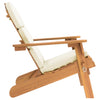 NNEVL Adirondack Garden Chair with Cushions Solid Wood Acacia