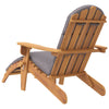 NNEVL Adirondack Garden Chair with Footrest Solid Wood Acacia