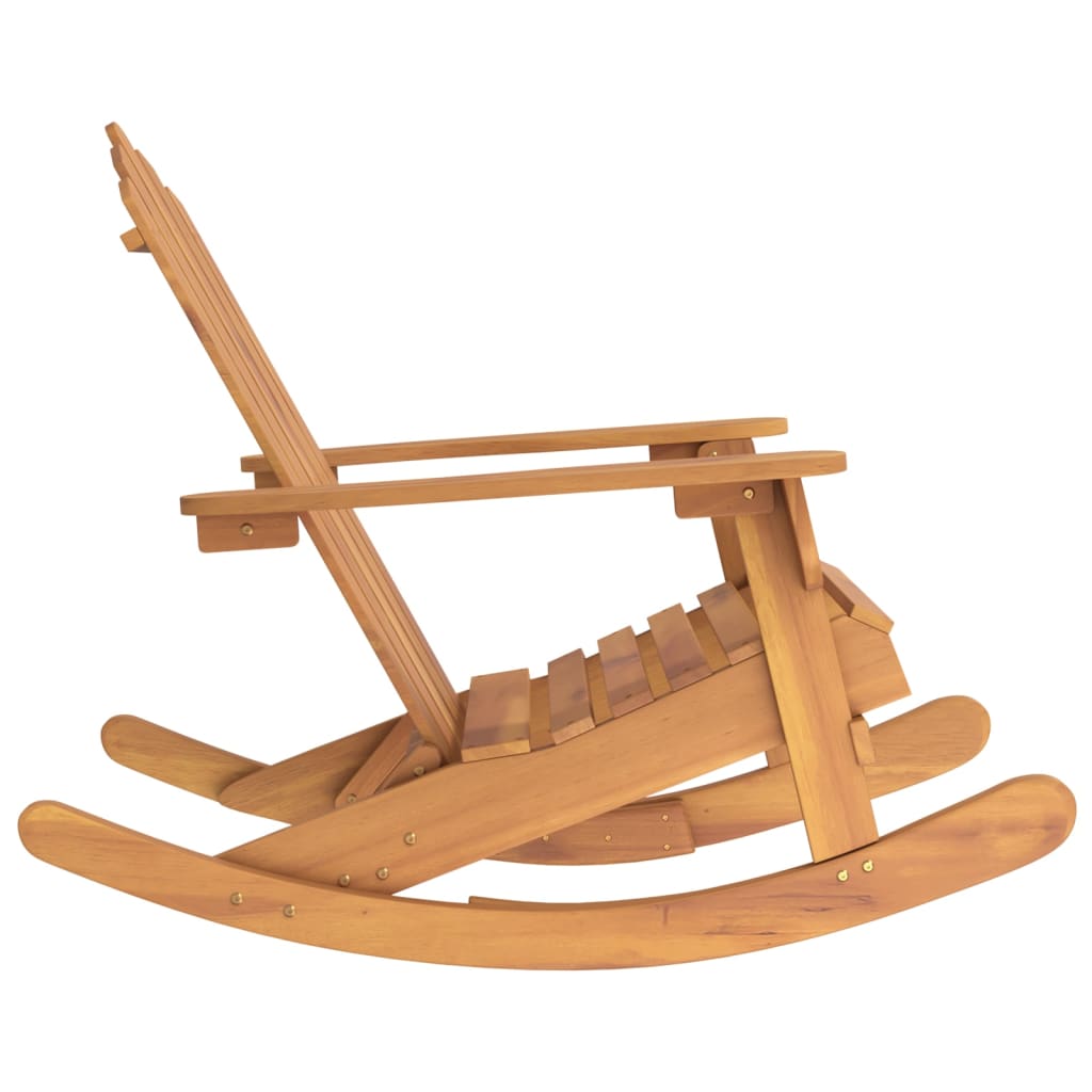 NNEVL Adirondack Rocking Chair Solid Wood Acacia-3