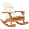 NNEVL Adirondack Rocking Chair with Cushions Solid Wood Acacia