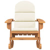 NNEVL Adirondack Rocking Chair with Cushions Solid Wood Acacia