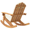 NNEVL Adirondack Rocking Chair with Cushions Solid Wood Acacia