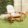 NNEVL Adirondack Rocking Chair with Cushions Solid Wood Acacia