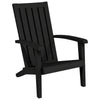 Garden Adirondack Chair, Black Polypropylene