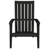 Garden Adirondack Chair, Black Polypropylene