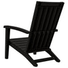 Garden Adirondack Chair, Black Polypropylene