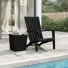 Garden Adirondack Chair, Black Polypropylene