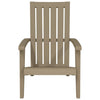 Garden Adirondack Chair, Light Brown Polypropylene