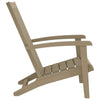 Garden Adirondack Chair, Light Brown Polypropylene