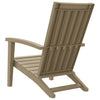 Garden Adirondack Chair, Light Brown Polypropylene