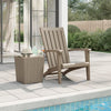 Garden Adirondack Chair, Light Brown Polypropylene