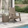NNEVL Garden Adirondack Chair Light Brown 75x88.5x89.5cm Polypropylene