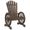 NNEVL Garden Adirondack Chair Solid Wood Fir