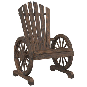 NNEVL Garden Adirondack Chair Solid Wood Fir