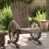 NNEVL Garden Adirondack Chair Solid Wood Fir