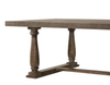 Bernard Weathered Oak Trestle Dining Table