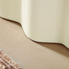 Wavy Fiberglass Console Table, 47-Inch Beige