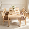 Rattan Cane Dining Chairs, Set of 2 — Tan