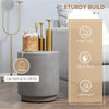 Concrete-Look Side Table, Light Gray