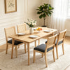 Cane-Back Rattan Dining Chairs, Set of 2 — Grey