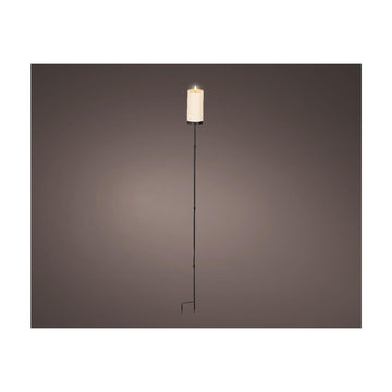 Lumineo solar candle on plug cream plastic ø7xh117cm