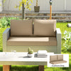 Wicker Loveseat Cushion Set