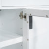 Bayfront 67" White TV Console with Glass Doors