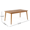 Acacia Farmhouse Dining Table — Seats 6