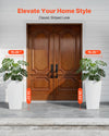 Tapered Planters with Casters — Set of 2