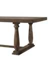 Bernard Weathered Oak Trestle Dining Table