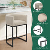 Beige Counter Height Bar Stools, Set of 2