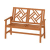 Solid Hardwood 2-Person Garden Bench