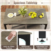 Nested Oak Dining Set with Bench & 2 Stools (4-Piece)