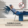 Folding Outdoor Chaise Lounge with Face Cavity