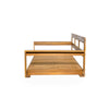 Acacia Wood Porch Swing Bed — Twin Size