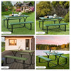 All-Weather Picnic Table & Bench Set, Green