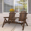 Adirondack Double Chair Bench with Center Table