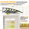 Clear Polycarbonate Front Door Canopy, 119 × 38 in.