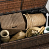 Rattan Deck Box & Towel Rack