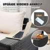 All-Weather Wicker Outdoor Sectional Sofa Set with Cushions