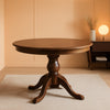 Hardwood Acacia Breakfast Table Antique Walnut Finish