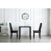 Elegant High-Back Dining Chairs, White & Black — Set of 4