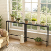 39" Narrow Console Table with Power Outlets & USB (Set of 2)