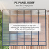 12' x 10' Aluminum Hardtop Pergola with Polycarbonate Roof, Gray