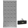 Reversible Outdoor Rug — 9' x 18' Black & White