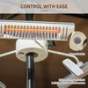 Three-Panel Infrared Patio Heater with Independent Remote Control