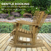 Slatted Rocking Chair — Light Brown
